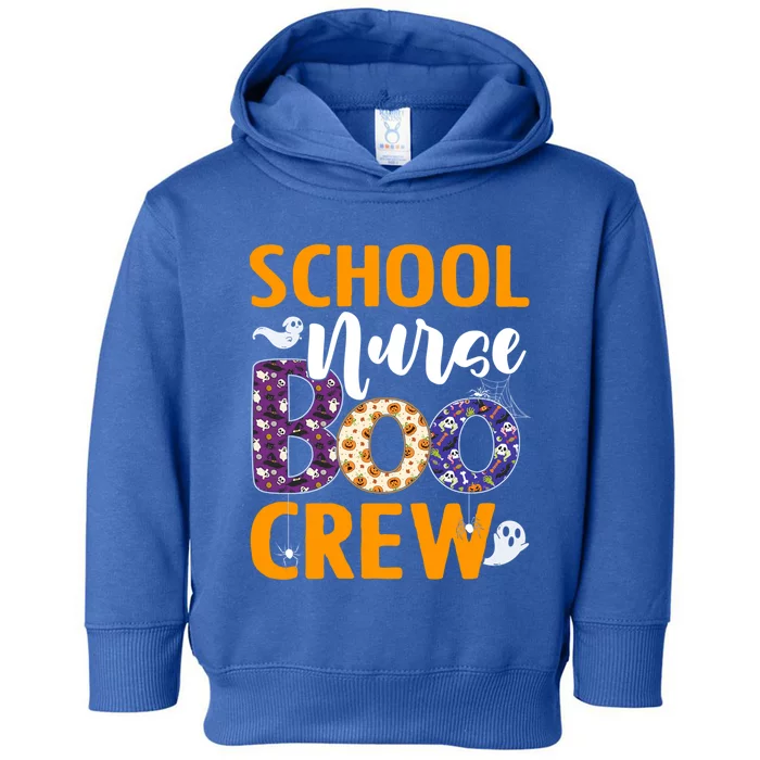 School Nurse Boo Crew Scary Nurse Halloween Ghost Spider Cool Gift Toddler Hoodie