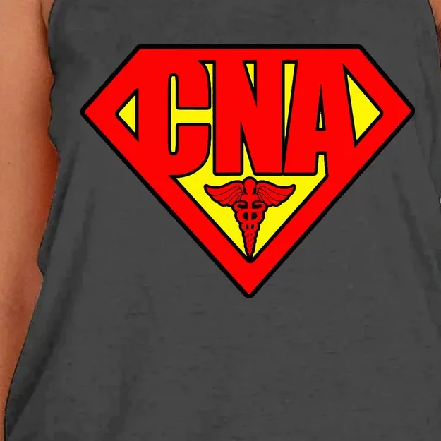 Super Nurse Cna National Nursing Assistants Nurse Hero Women's Knotted Racerback Tank