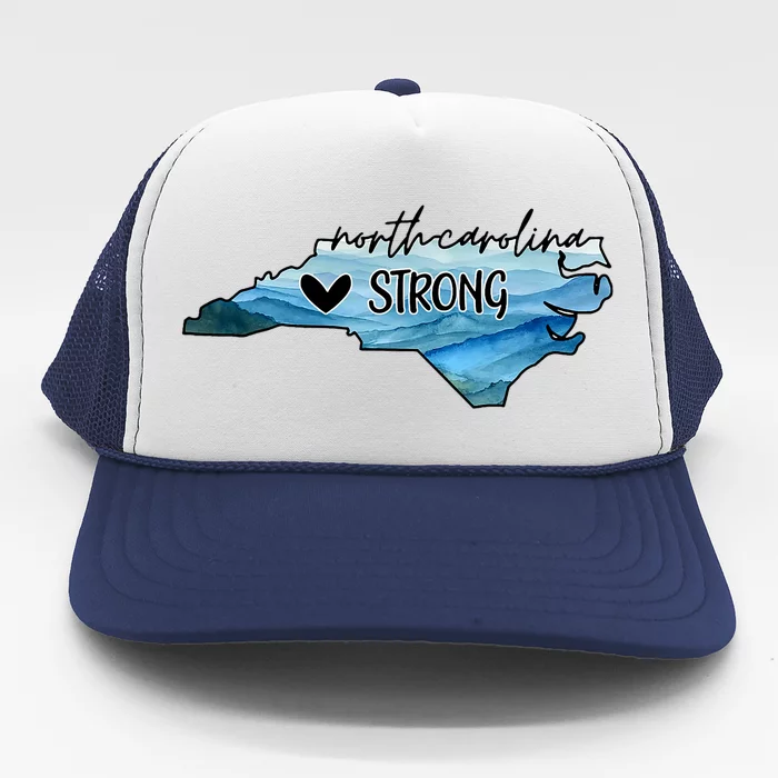 Support North Carolina Stay Western Strong Nc State Trucker Hat