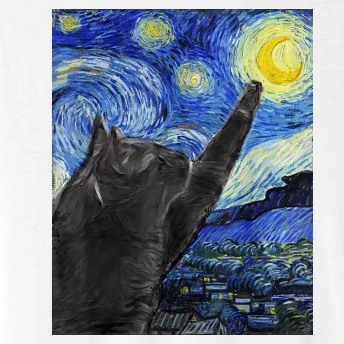 Starry Night Cat Artwork ChromaSoft Performance T-Shirt