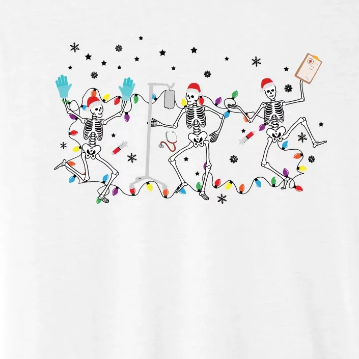 Skeleton Nurse Christmas Skeleton Dancing ChromaSoft Performance T-Shirt