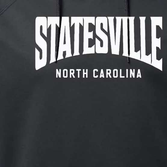 Statesville North Carolina Performance Fleece Hoodie