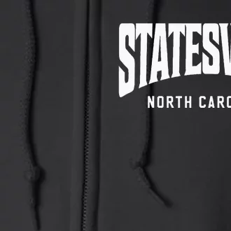 Statesville North Carolina Full Zip Hoodie