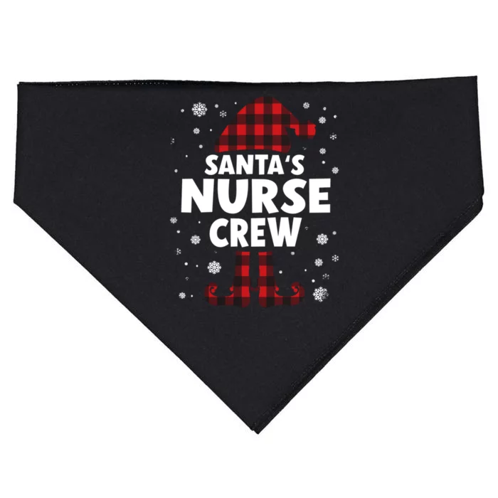 SantaS Nurse Crew Christmas Gift USA-Made Doggie Bandana