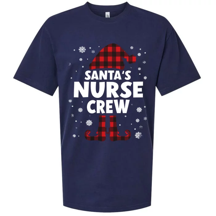 SantaS Nurse Crew Christmas Gift Sueded Cloud Jersey T-Shirt