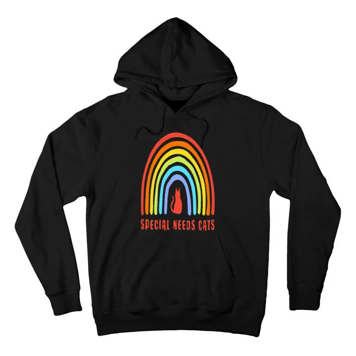 Special Needs Cats Rainbow Funny Tall Hoodie