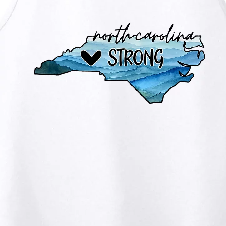 Support North Carolina Stay Western Strong Nc State Performance Tank