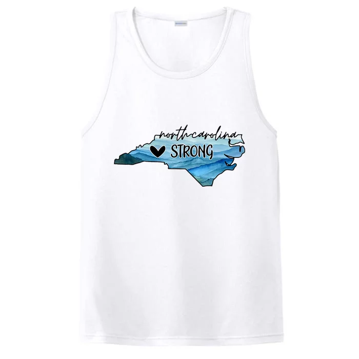 Support North Carolina Stay Western Strong Nc State Performance Tank