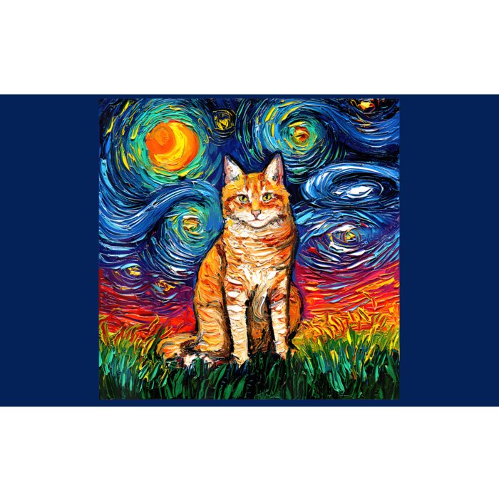 Starry Night Cat Van Gogh Cat Cat Lover Cat Mom Cat Dad Bumper Sticker