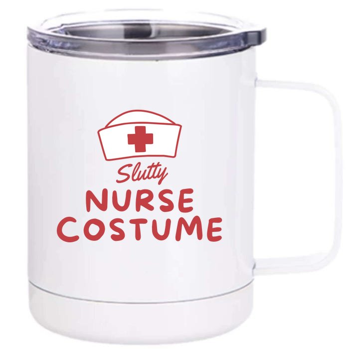 Slutty Nurse Costume Front & Back 12oz Stainless Steel Tumbler Cup