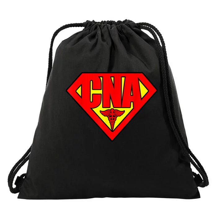 Super Nurse CNA National Nursing Assistants Nurse Hero Drawstring Bag