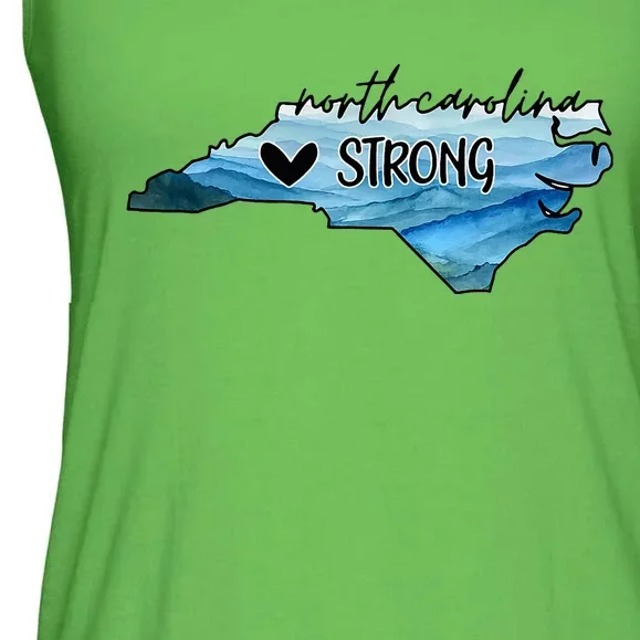 Support North Carolina Stay Western Strong Nc State Ladies Essential Flowy Tank