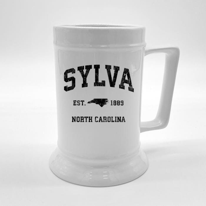 Sylva North Carolina Nc Vintage Athletic Front & Back Beer Stein