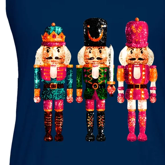 Sequin Nutcracker Christmas Xmas Ladies Essential Flowy Tank