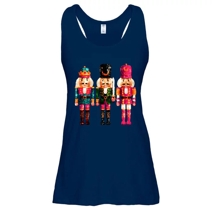 Sequin Nutcracker Christmas Xmas Ladies Essential Flowy Tank