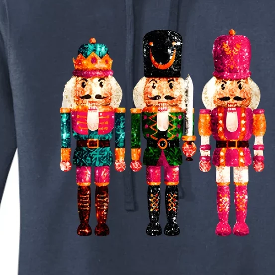 Sequin Nutcracker Christmas Xmas Women's Pullover Hoodie