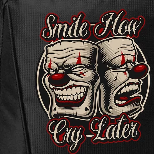 Smile Now Cry Later Drama Masks City Backpack