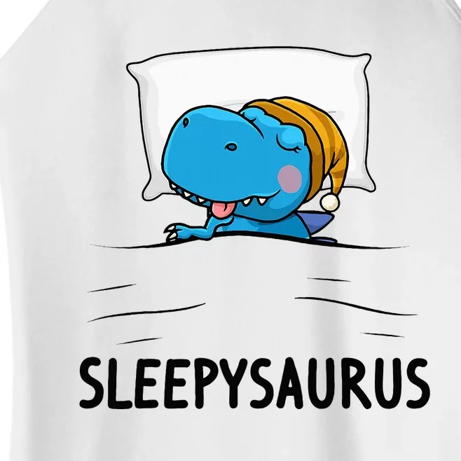 Sleepysaurus Nightgown Cute Dinosaur Pajama for a Cozy Sleep Women’s Perfect Tri Rocker Tank