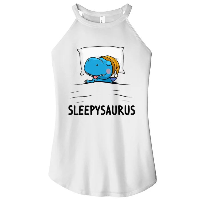 Sleepysaurus Nightgown Cute Dinosaur Pajama for a Cozy Sleep Women’s Perfect Tri Rocker Tank