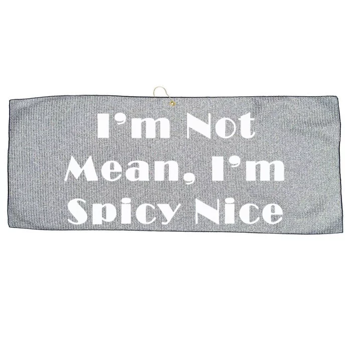 Spicy Nice Design  Sassy Sarcasm Large Microfiber Waffle Golf Towel