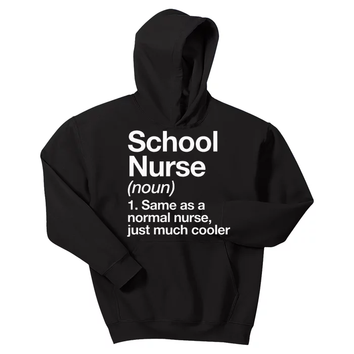 School Nurse Definition Funny Back To School First Day Kids Hoodie