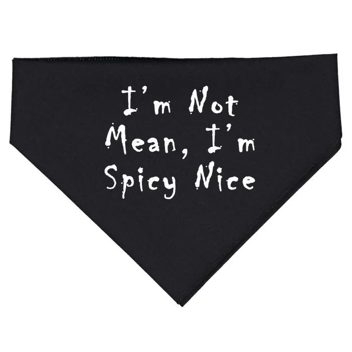 Spicy Nice Design  Sassy Sarcasm USA-Made Doggie Bandana