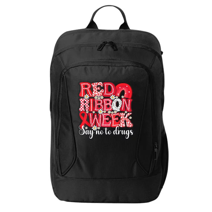 Say Not Drug Free Say Yes Kindness Red Ribbon Week Rainbow City Backpack