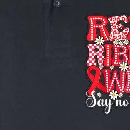 Say Not Drug Free Say Yes Kindness Red Ribbon Week Rainbow Softstyle Adult Sport Polo