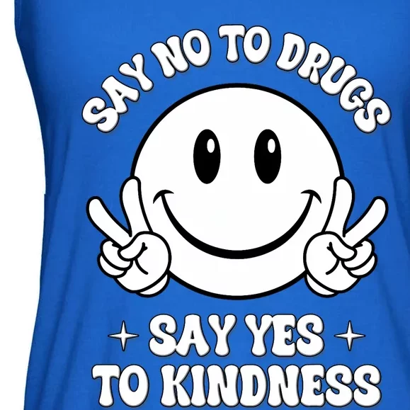 Say Not Drugfree Say Yes To Kindness Red Ribbon Week Ladies Essential Flowy Tank