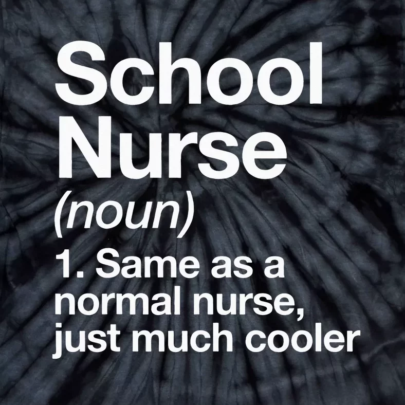 School Nurse Definition Back To School First Day Tie-Dye T-Shirt