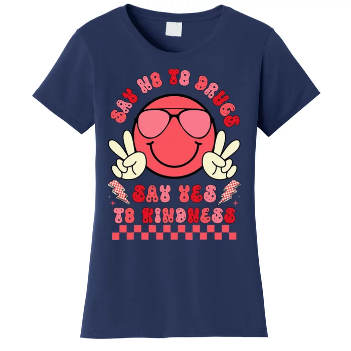 Say Not Drug Free Say Yes To Kindness Red Ribbon Week Women's T-Shirt