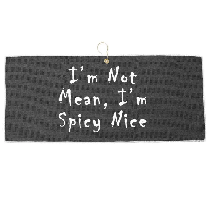 Spicy Nice Design Sassy Sarcasm Large Microfiber Waffle Golf Towel