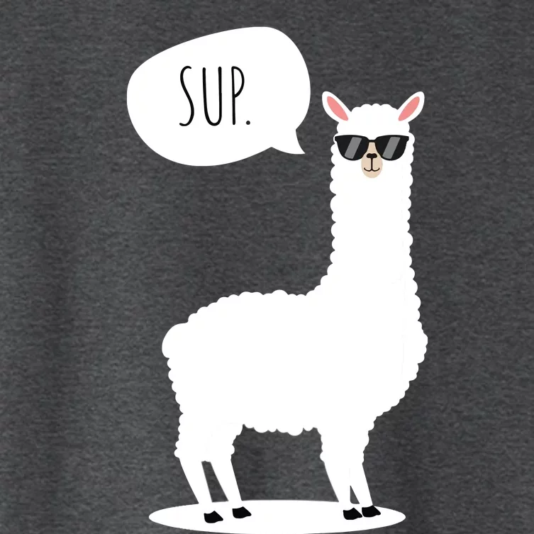 Sup No Drama Llama Alpaca Women's Crop Top Tee