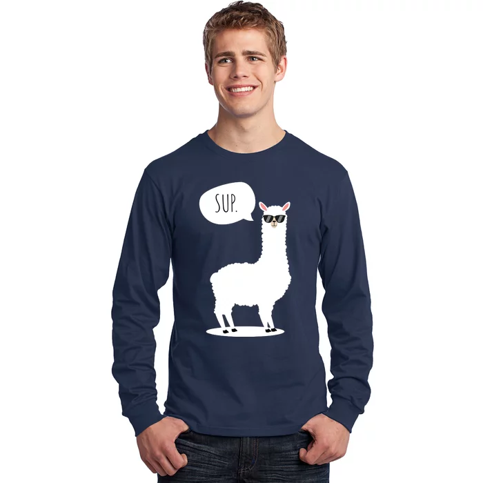 Sup No Drama Llama Alpaca Long Sleeve Shirt