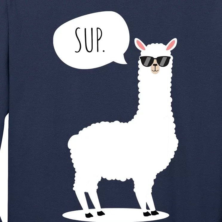 Sup No Drama Llama Alpaca Long Sleeve Shirt