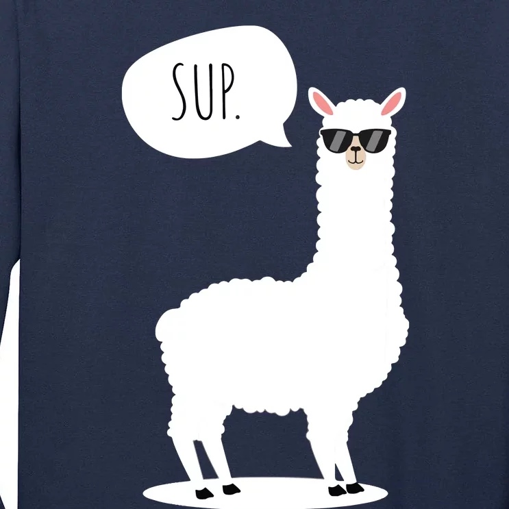 Sup No Drama Llama Alpaca Tall Long Sleeve T-Shirt