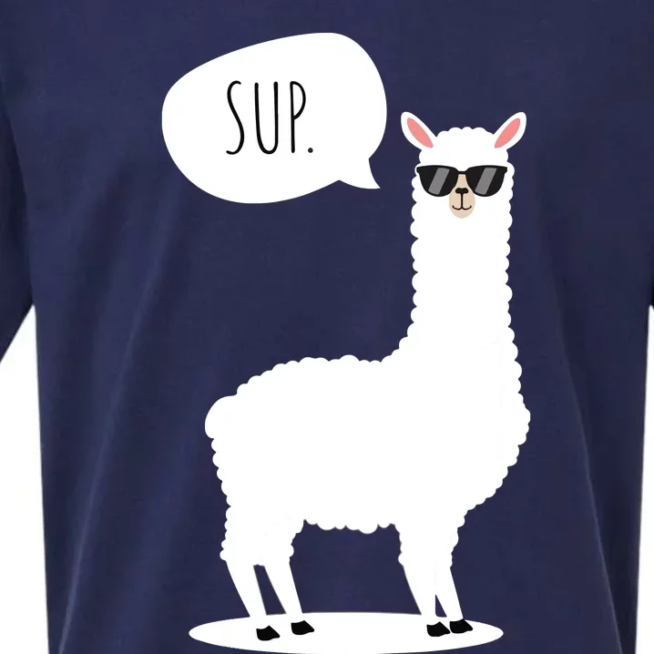 Sup No Drama Llama Alpaca Sueded Cloud Jersey T-Shirt