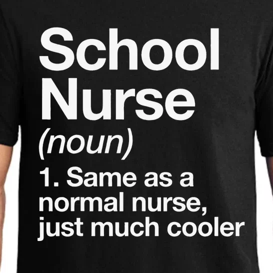 School Nurse Definition Funny Back To School First Day Pajama Set