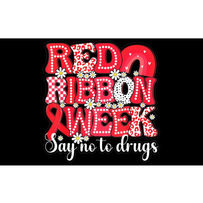 Say Not Drug Free Say Yes Kindness Red Ribbon Week Rainbow Bumper Sticker