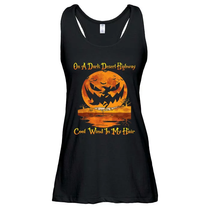 Spooky Night Drive Halloween Road Trip Ladies Essential Flowy Tank