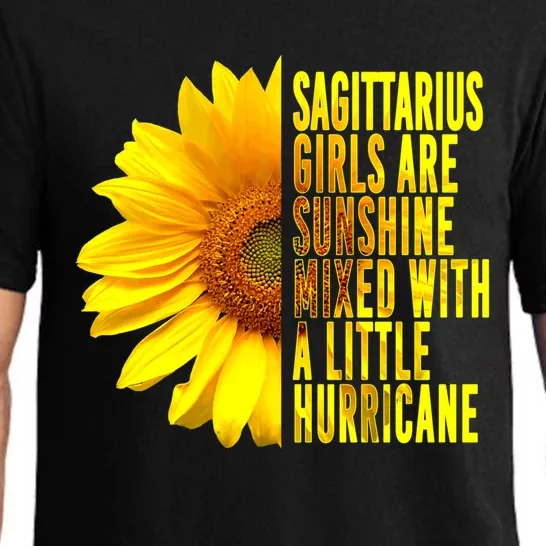 Sagittarius November December Sunflower Birthday Gift Pajama Set