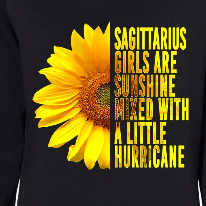 Sagittarius November December Sunflower Birthday Gift Womens California Wash Sweatshirt