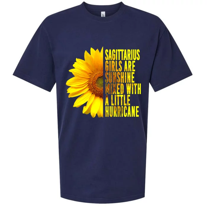 Sagittarius November December Sunflower Birthday Gift Sueded Cloud Jersey T-Shirt