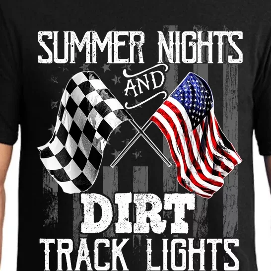 Summer Nights Dirt Track Lights Racing Motocross Gift Pajama Set