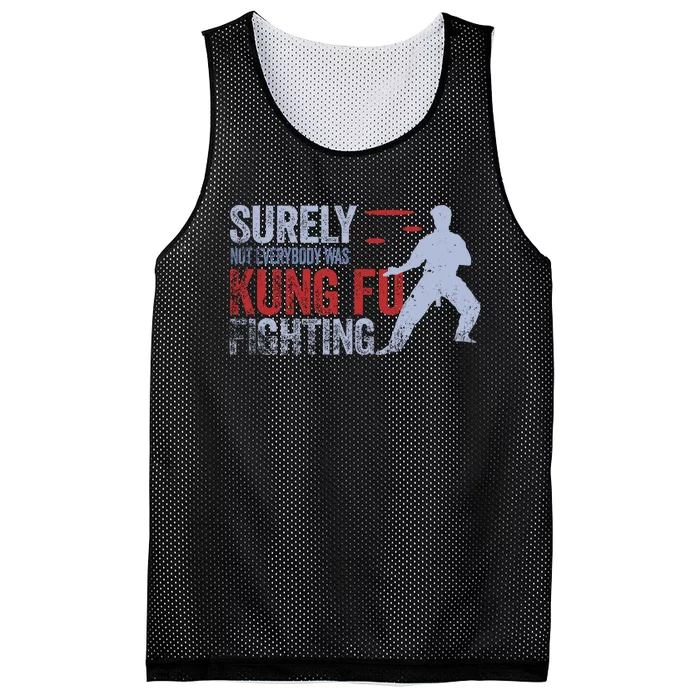 Surely Not Everybody Was Kung Fu Fighting Mesh Reversible Basketball Jersey Tank