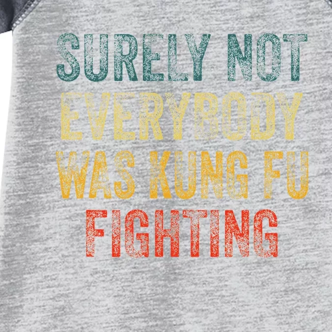 Surely Not Everybody Was Kung Fu Fighting Martial Arts Infant Baby Jersey Bodysuit