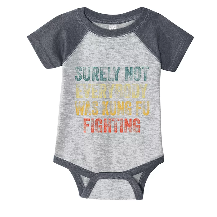 Surely Not Everybody Was Kung Fu Fighting Martial Arts Infant Baby Jersey Bodysuit