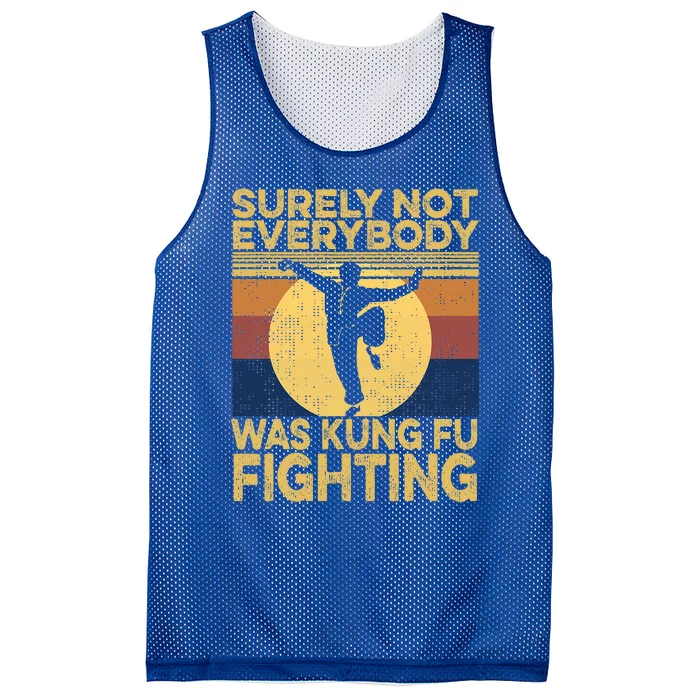 Surely Not Everybody Was Kung Fu Fighting Kung Fu Karate Mesh Reversible Basketball Jersey Tank