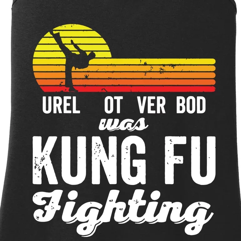 Surely Not Everybody Was Kung Fu Fighting Funny Karate Ladies Essential Tank