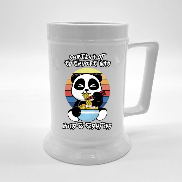 Surely Not Everyone Was Kung Fu Fighting Gift Front & Back Beer Stein